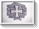DER BLUTHARSCH Eisernes Kreuz Patch Silber