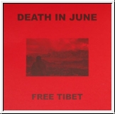 DEATH IN JUNE Free Tibet LP Red Cover
